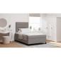 Preview: Boxspringbett mit Matratze Taupe 120x200 cm Stoff
