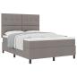 Preview: Boxspringbett mit Matratze Taupe 140x200 cm Stoff