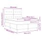 Preview: Boxspringbett mit Matratze Hellgrau 160x200 cm Stoff
