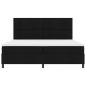Preview: Boxspringbett mit Matratze Schwarz 200x200 cm Stoff