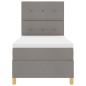 Preview: Boxspringbett mit Matratze Taupe 100x200 cm Stoff