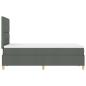 Preview: Boxspringbett mit Matratze Dunkelgrau 120x200 cm Stoff