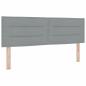 Preview: Boxspringbett mit Matratze & LED Hellgrau 160x200 cm Stoff