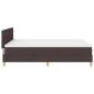 Preview: Boxspringbett mit Matratze & LED Dunkelbraun 140x190 cm Stoff