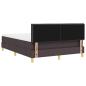 Preview: Boxspringbett mit Matratze & LED Dunkelbraun 140x190 cm Stoff