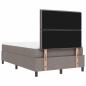 Preview: Boxspringbett mit Matratze & Bank Taupe 120x200 cm Stoff