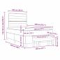 Preview: Boxspringbett mit Matratze & Bank Taupe 120x200 cm Stoff
