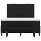 Preview: Boxspringbett mit Kopfteil Schwarz 140 x 200 cm Stoff