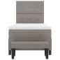 Preview: Boxspringbett mit Matratze & Bank Taupe 100x200 cm Stoff