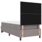 Preview: Boxspringbett mit Matratze & Bank Taupe 100x200 cm Stoff