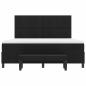 Preview: Boxspringbett mit Matratze & Bank Schwarz 180x200 cm Stoff