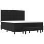 Preview: Boxspringbett mit Matratze & Bank Schwarz 180x200 cm Stoff