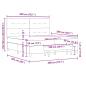 Preview: Boxspringbett mit Matratze & Bank Creme 200x200 cm Stoff