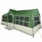 Preview: Camping Zelt mit Fenstern Grün 12-Personen Wasserdicht