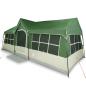 Preview: Camping Zelt mit Fenstern Grün 12-Personen Wasserdicht