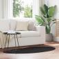 Preview: ARDEBO.de - Teppich Schwarz 80x150 cm Polyester Rutschfest