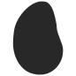 Preview: Teppich Schwarz 80x150 cm Polyester Rutschfest