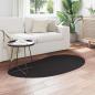 Preview: Teppich Schwarz 80x150 cm Polyester Rutschfest