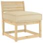 Preview: ARDEBO.de - Pallet Kissen für Sitz Beige 60x60x12 cm Oxford-Stoff