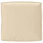 Preview: Pallet-Kissen für Sitz Beige 80x80x12 cm