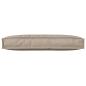 Preview: Kissen Taupe 80 x 40 x 12 cm Oxford-Stoff