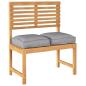 Preview: Pallet-Kissen für Sitz 2 pcs Grau 40x40x8 cm Oxford-Stoff