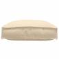 Preview: Pallet Kissen für Sitz 2 Stück Beige 40x40x8 cm Oxford-Stoff