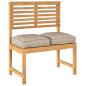 Preview: Palettensitzkissen für den Sitz 2 Stk. Taupe 40x40x8 cm Oxford-Gewebe