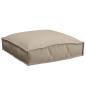 Preview: Kissen 2 Stk. Oxford-Stoff Taupe 40 x 40 x 8 cm