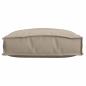 Preview: Kissen 2 Stk. Oxford-Stoff Taupe 40 x 40 x 8 cm