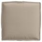 Preview: Kissen 2 Stk. Oxford-Stoff Taupe 40 x 40 x 8 cm
