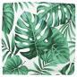 Preview: Kissen 4 Stk. Oxford-Stoff Blattmuster 40 x 40 x 8 cm