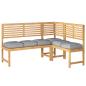 Preview: Pallet Kissen für Sitz 6 Teile Grau 40x40x8 cm Oxford Stoff