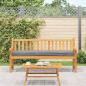 Preview: Palettenkissenset 2 stk. Oxford-Stoff Grau 200 x 40 x 8 cm