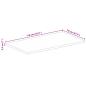 Preview: Tischplatte 110x70x2,5 cm Rechteckig Raues Massivholz Mango