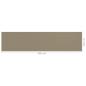 Preview: Balkon-Sichtschutz Taupe 120x500 cm HDPE