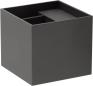 Preview: ARDEBO.de EVN CUBE LED Wandleuchte, 2-flmg. (up + down), IP65, 220-240V, 2x3W, 3000K, 2x200lm, anthrazit (L54071502RE)