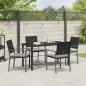 Preview: Set aus 3 Schwarz PE-Rattan 54x62.5x89 cm Langlebig