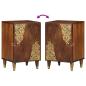 Preview: Badezimmer Schrank Honigbraun Massivholz Akazie 38 x 33 x 58 cm