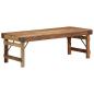 Preview: Couchtisch Naturholz Massivholz 110 x 55 x 40 cm Einfach