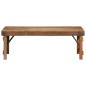 Preview: Couchtisch Naturholz Massivholz 110 x 55 x 40 cm Einfach