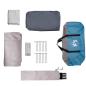 Preview: Familienzelt mit Dach Blau und Grau 435 x 255 x 216 cm