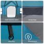 Preview: Campingzelt mit Fenstern Blau 12-Personen Wasserdicht
