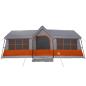 Preview: Campingzelt mit Fenstern Grau und Orange 12-Personen Wasserdicht