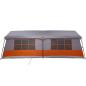Preview: Campingzelt mit Fenstern Grau und Orange 12-Personen Wasserdicht