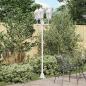Preview: ARDEBO.de - Garten Lichtmast 3-Lampe E27 Weiß 220 cm Aluminium