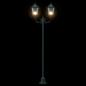 Preview: Gartenlichtpfosten 2-Lampe E27 Grün 220 cm Aluminium