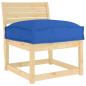 Preview: ARDEBO.de - Pallet-Kissen für Sitz Royalblau 50x50x12 cm Oxford-Stoff