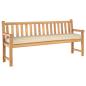 Preview: ARDEBO.de - Außenkissen Set von 2 Beige Polyester 180 cm x 40 cm Sofakissen
