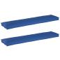 Preview: Outdoor-Kissen Set aus 2 Königsblau Polyester Standard